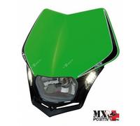 PORTA FARO V-FACE LED KAWASAKI KXF 450 2016 RACETECH R-MASKVENR009 VERDE KXF