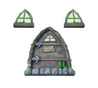 Porta Fata | Dark Glow Yard Art Door Wortes Decoration Di Scultura | Decori Di Fiabe Per Esterni Riutilizzabili Per Patio, Prato, Decorazione Da Giardino, Non Facile Da Sbiadire, È Resistente Al Sole,