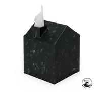 PORTA FAZZOLETTI A FORMA DI CASETTA NERA