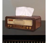 Porta fazzoletti a forma di radio, porta fazzoletti da scrivania, porta