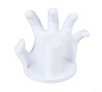 Porta fazzoletti da bagno progettato per un montaggio senza trapano, realizzato in plastica con un design aperto per una facile accessibilità e conservazione organizzata (bianco)