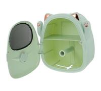 Porta Fazzoletti da Muro a Forma di Gatto Fortunato | Plastica, senza Foratura, Vano Extra, per Pezzi e Tovaglioli in Bagno Piccolo