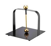 Porta Fazzoletti Da Tavolo In Acciaio Inox, Distributore Di Tovaglioli Con Coperchio Sollevabile E Base Antiscivolo, Porta Asciugamani Di Carta For Ristorante, Bar, Caffetteria(Black Gold Large)