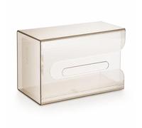 Porta Fazzoletti, Dispenser da Parete, Trasparente + Grigio fumo