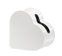 Porta fazzoletti Dispenser per tovaglioli a forma di cuore Organizzatore decorativo per scatole per fazzoletti con contenitore per la cucina di casa, il salotto (Bianco)