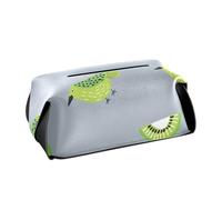 Porta fazzoletti in pelle Porta tovaglioli da appendere visiera parasole con cinghie regolabili e cerniera Dispenser automatico di fazzoletti ricaricabile Oliver Jeffers Style Kiwi Jade Bird Design