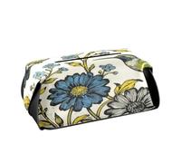 Porta fazzoletti in pelle Portasovaglioli da appendere con cinghie regolabili e cerniera Dispenser di fazzoletti riutilizzabile Retro Elegante Girasole Colibrì Nero