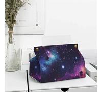 Porta fazzoletti in pelle PU Galaxy Galaxy Box Cover Custodia quadrata Porta carta decorativa Porta fazzoletti Dispenser per cucina Bagno