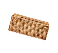 Porta fazzoletti in rattan, stile retrò, distributore di tovaglioli per