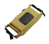 Porta fazzoletti in tela resistente all'acqua, con cinghia per appenderlo, adatto per carta igienica portatile e salviette umidificate (marrone)