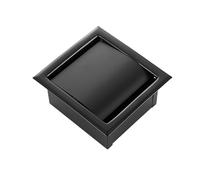 Porta fazzoletti nascosto for hotel, scatola da parete in acciaio inox 304, carta igienica incorporata, doppio rotolo nero(Chrome1)