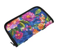 Porta fazzoletti per auto da appendere con cinghie regolabili e cerniera Scatola dispenser di fazzoletti riutilizzabile per la maggior parte delle auto Colori pittura a olio Sense Fiori