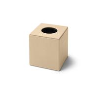 Porta Fazzoletti Quadrato Atena - Vera Pelle Beige - Eglooh