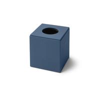 Porta Fazzoletti Quadrato Atena - Vera Pelle Blu - Eglooh