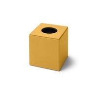 Porta Fazzoletti Quadrato Atena - Vera Pelle Giallo - Eglooh