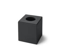 Porta Fazzoletti Quadrato Atena - Vera Pelle Nero - Eglooh