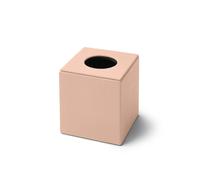 Porta Fazzoletti Quadrato Atena - Vera Pelle Rosa Cipria - Eglooh