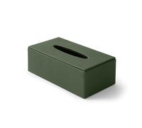 Porta Fazzoletti Rettangolare Atena - Vera Pelle Verde - Eglooh