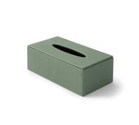 Porta Fazzoletti Rettangolare Atena - Vera Pelle Verde Salvia - Eglooh