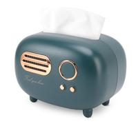Porta Fazzoletti Rettangolare, Porta Fazzoletti, In Plastica Con Cuscino Di Fondo Forma Della Radio Fazzoletti Di Carta Box per Sala Da Pranzo, Ufficio, Auto, Bagno, Soggiorno, Camera Da
