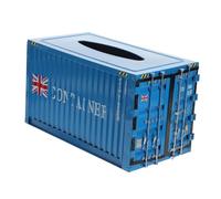 Porta fazzoletti Scatola creativa for fazzoletti in metallo, portaoggetti e contenitore eleganti for ristorante blu fatti a mano Accessori indispensabili per la camera degli ospit