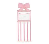 Porta Fermagli Capelli Borsa In Rete Rosa Con Ganci
