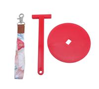 Porta filati da polso, in plastica, leggero e portatile, per appendere palline di filato, per lavorare a maglia, uncinetto, lavori domestici, viaggi all'aperto (Rossa)