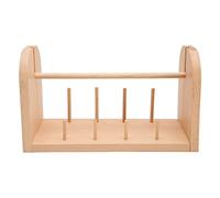 Porta filati in legno a 9 mandrini, organizer per filati di faggio per uncinetto, maglieria, cucito, rotazione e tensione fluide, design alleviato, facile da montare con staccabile