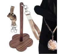 Porta filati portatile con cinturino da polso, porta filati in legno con cinturino, per lavorare a maglia e uncinetto, per prevenire l'intreccio dei filati