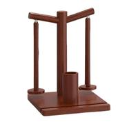 Porta Filato Per Uncinetto - Porta Lana A 360 Gradi, Spinner Da Cucito Rotante Magnetico, Base Antiscivolo, Bobine Di Palline Di Filato In Legno Con Supporto Per Telefono E 2 Mandrini Per Knitter Unci