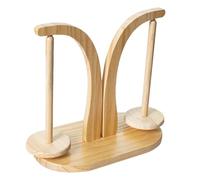 Porta filato - Porta filato per uncinetto | Porta filati in legno | Supporto magnetico rotante in legno | Supporto per gomitoli per filati doppio supporto per lana quando si lavora all'uncinetto |