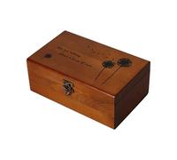 Porta Filo e Pulsante - Cassa di conservazione del Filo in Legno, Caddy Cucito a Copertura incernierati | Forniture Fai -da -Te Versatili Scatola di Legno con 3 Scomparti, per Le Donne