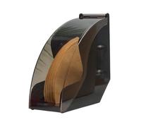 Porta filtro da caffè conico - Scatola di immagazzinaggio di carta filtro per caffè acrilico | Organizzatore per bar da caffè trasparente con coperchio antipolvere, capacità di sto