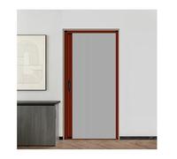 Porta Fisarmonica Risparmia Muri Senza Foratura, Parete Pieghevole Temporanea in PVC per Casa e Appartamento | No Drill Portable Accordion Room Divider(Gray,68.6x198.1CM)
