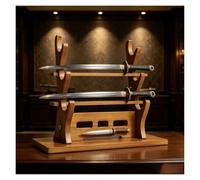 Porta Flauto Da Tavolo, Supporto Per Spada Samurai In Legno, Espositore Da Collezione A Più Livelli, Per Molteplici Scenari