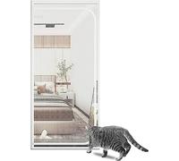 Porta for Animali Domestici Cancello a Rete Resistente ai Gatti 100 X 210 Cm Cancello for Porta con Cerniera Resistente ai Gatti Impedisce ai Gatti di Scappare Porta a Rete Resistente ai Gatti ( Color