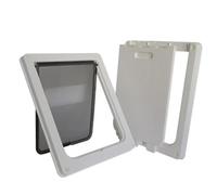 Porta for cani robusta con serratura e cancelletto for la protezione della privacy, porta for di piccola taglia per gatti e cani(White,S)