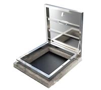 Porta for Intercapedine Con Guarnizione Impermeabile Botola Da Tetto In Lega Di Alluminio Botola Di Accesso Al Tetto for Coperture Di Ventilazione for Scantinati E Industriali(31.5x31.5IN/80x80CM)