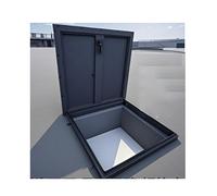 Porta for Intercapedine In Acciaio Verniciato A Polvere Botola Di Accesso Al Tetto Isolata Con Compatibilità Con Scale(50x60cm/19.7x23.6in)