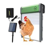 Porta For Polli Ad Energia Solare, Temporizzazione Fotoelettrica, Telecomando, Gabbie Intelligenti For Animali Domestici, Cancello Automatico For Porta Del Pollaio Facile Da Usare