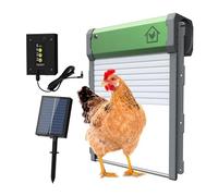 Porta For Polli Ad Energia Solare, Temporizzazione Fotoelettrica, Telecomando, Gabbie Intelligenti For Animali Domestici, Cancello Automatico For Porta Del Pollaio Facile Da Usare