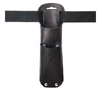 Porta Forbice e Seghetto, Fondina doppia in Vero Cuoio, Colore Nero, Rivetti Cromati, Fatto a mano in Italia, Cintura non Inclusa