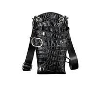 Porta Forbici Da Parrucchiere Salone Barbiere Parrucchiere Fondina Custodia Forbici Borsa for Stilista, Barbiere(Alligator black)