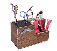 Porta forbici da salone, scatola portaoggetti professionale in legno per attrezzi da parrucchiere Scatola portaoggetti per stilista truccatore Scatola porta forbici grande per capelli