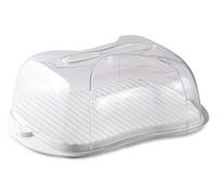 Snips Contenitore Formaggio Frigo 3 L, Box Formaggio con Coperchio Trasparente, Vassoio, Coltellino e 2 Chiusure di Sicurezza, Porta Formaggio per Conservare e Servire, Bianco, Made in Italy