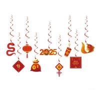 Porta fortuna e gioia alle tue celebrazioni con questo set completo di decorazioni per Capodanno cinese da 9 pezzi