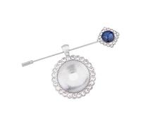 Porta foto, ciondolo, bouquet da sposa, gioielli, rotondo, cabochon di vetro, telaio in lega, souvenir, accessori, medaglione di nozze, Taglia unica, come descritto
