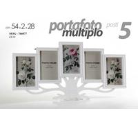 PORTA FOTO CORNICE MULTIPLO 5 POSTI ALBERO DELLA VITA DA PARETE MOG-766077