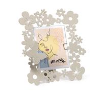 porta foto daisy Avorio in Ferro 14x16cmh(9,5x12,5formatofoto)