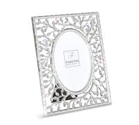 Porta foto in metallo argentato Albero e strass Dimensioni 10xh15 cm in scatola regalo , bomboniera argento